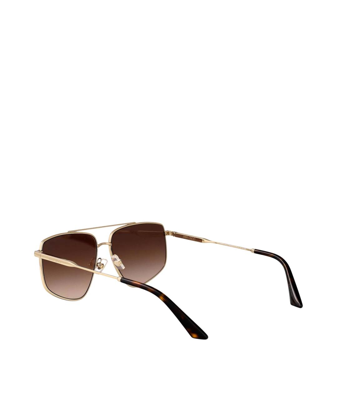 JIMMY CHOO Золотые солнцезащитные очки, фото 4