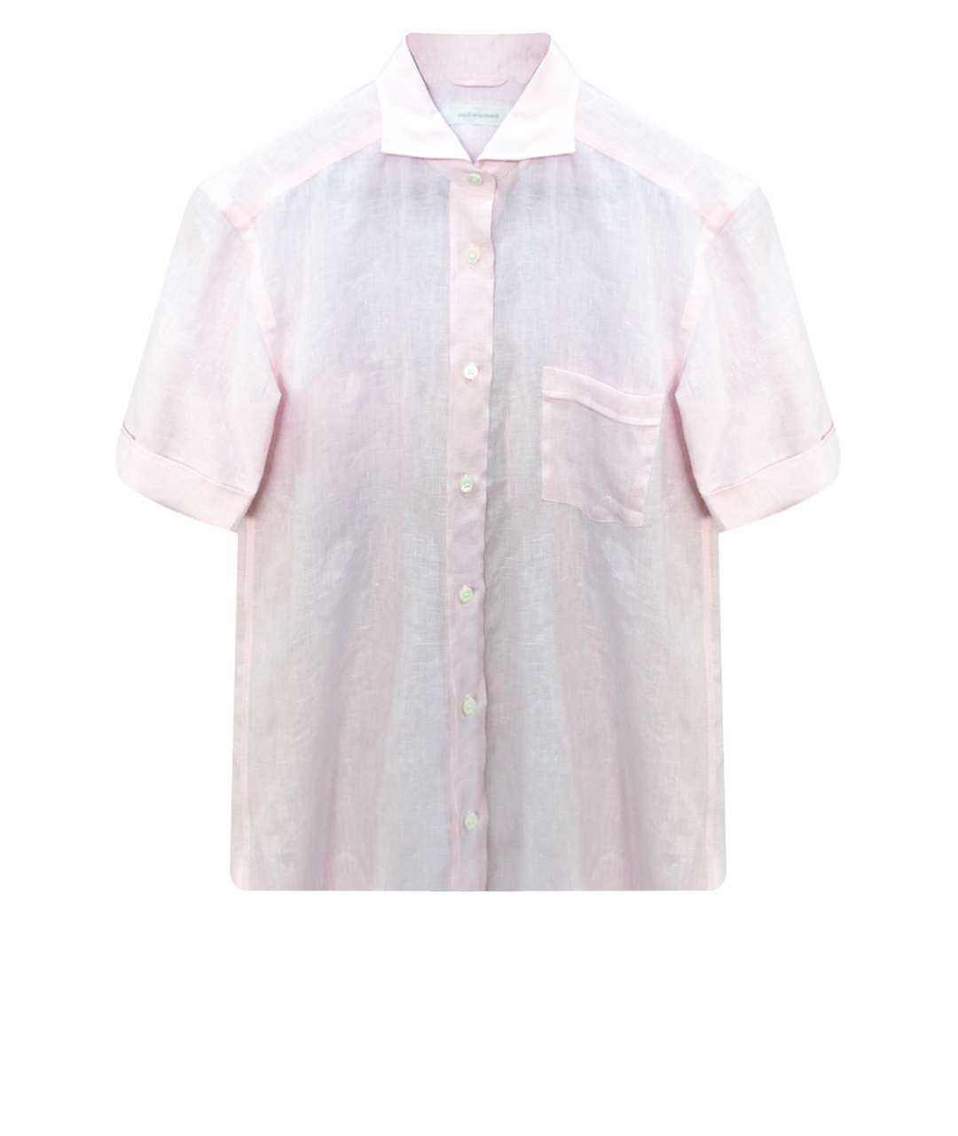 ERMENEGILDO ZEGNA Розовая льняная кэжуал рубашка, фото 1