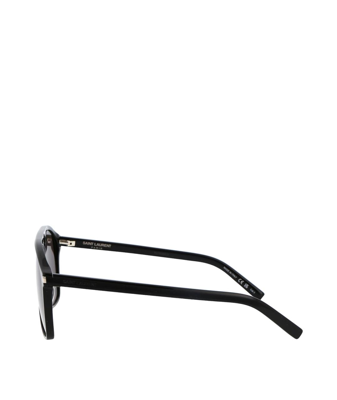 SAINT LAURENT Черные солнцезащитные очки, фото 3