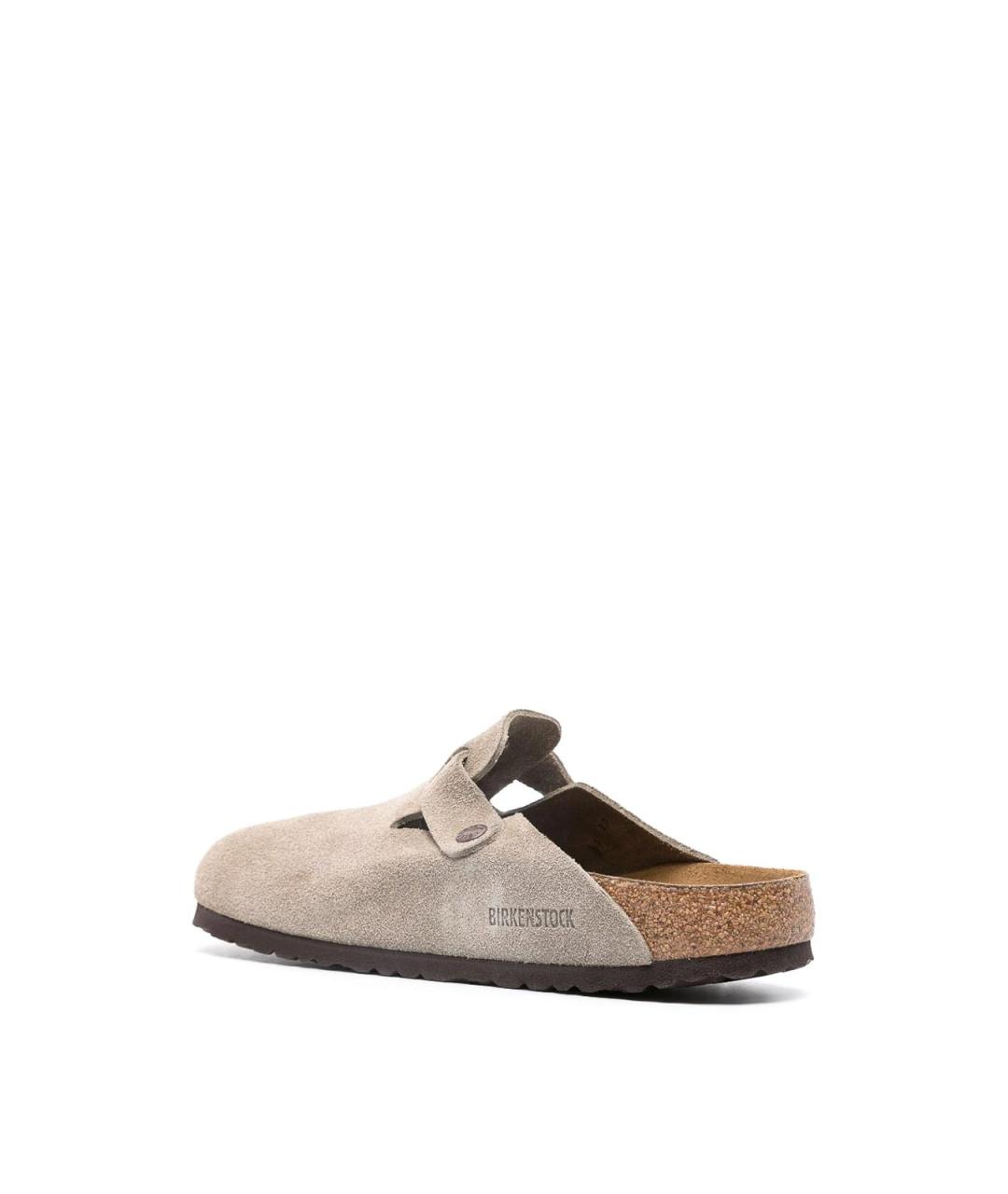 BIRKENSTOCK Бежевые замшевые сабо, фото 2