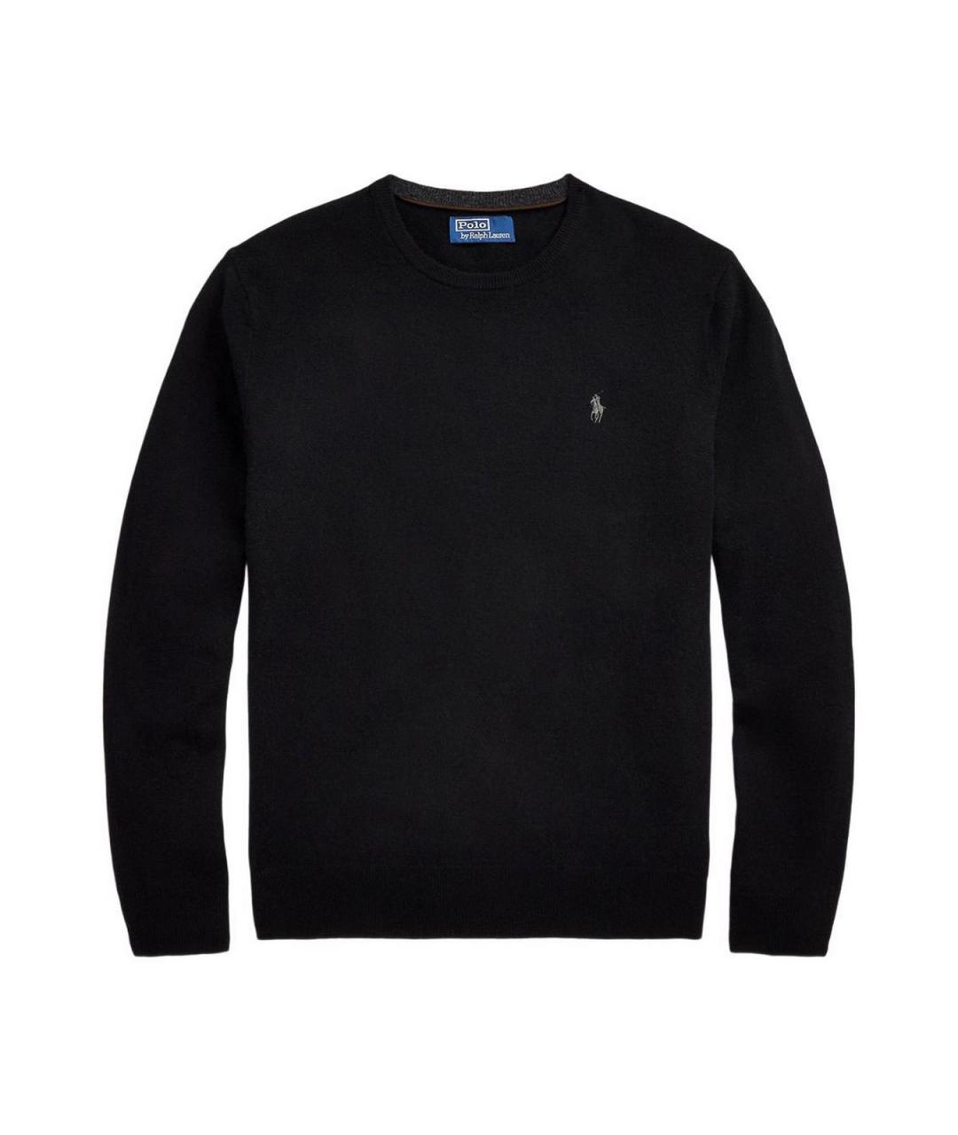 POLO RALPH LAUREN Черный шерстяной джемпер / свитер, фото 1