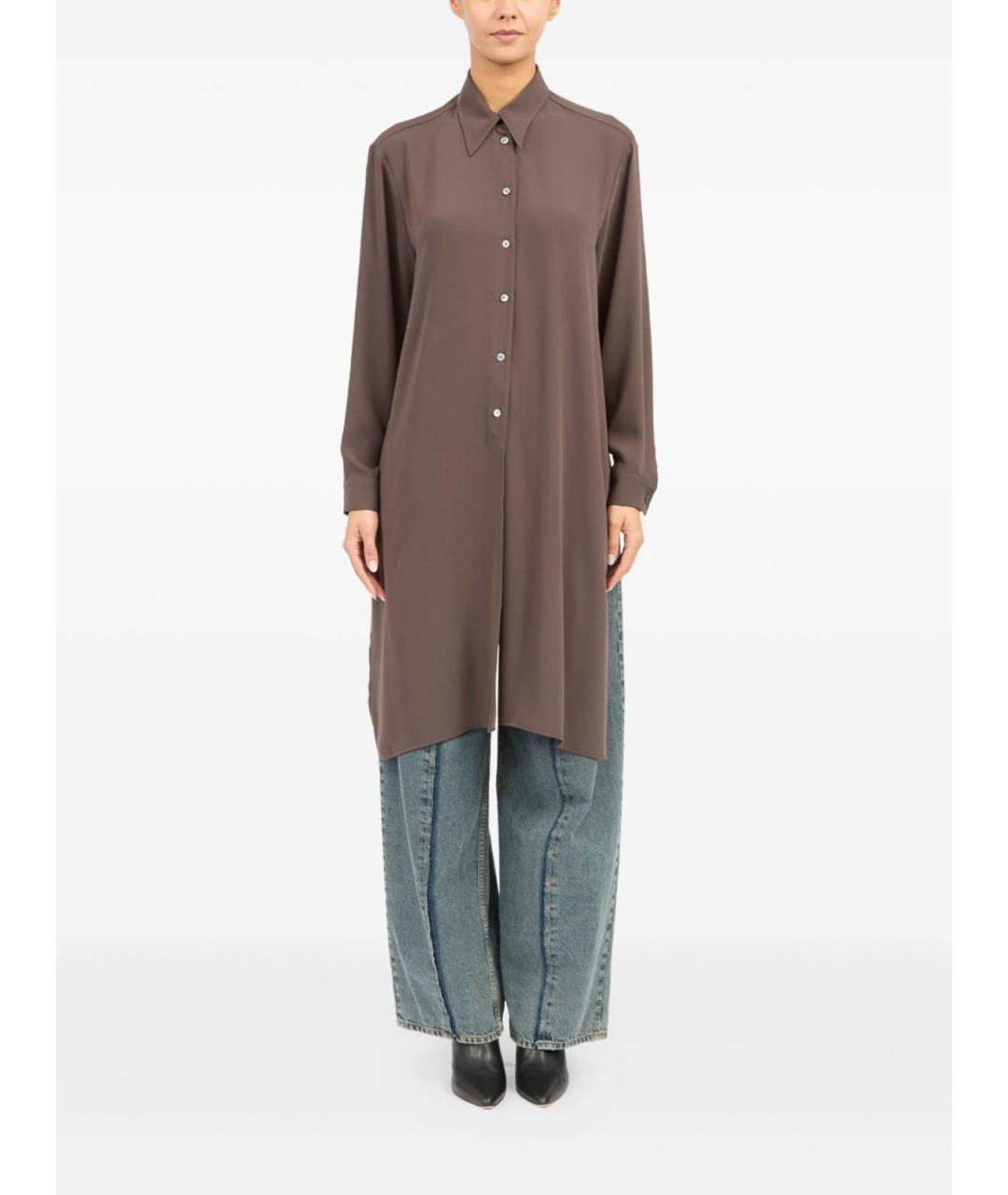 MM6 MAISON MARGIELA Коричневая рубашка, фото 3
