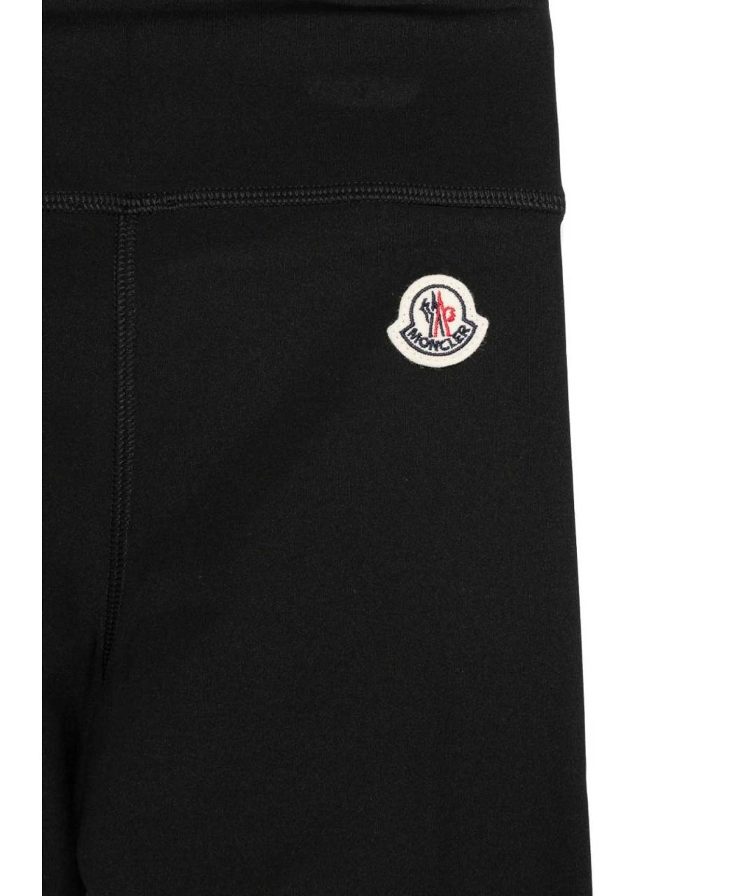 MONCLER Черные синтетические брюки и шорты, фото 3
