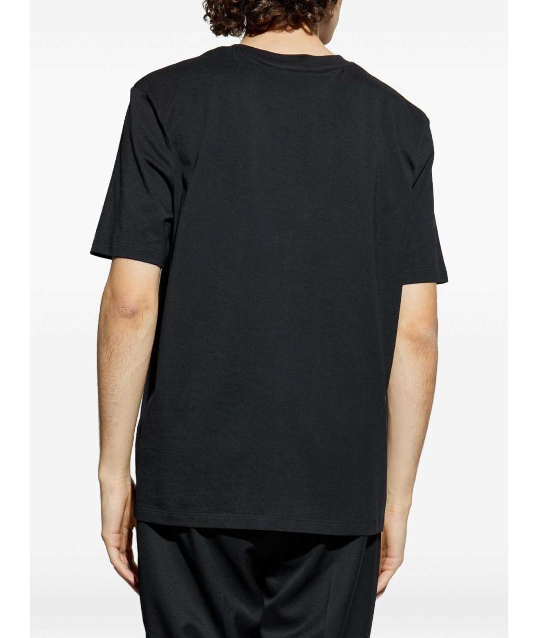 BALMAIN Черная хлопковая футболка, фото 3