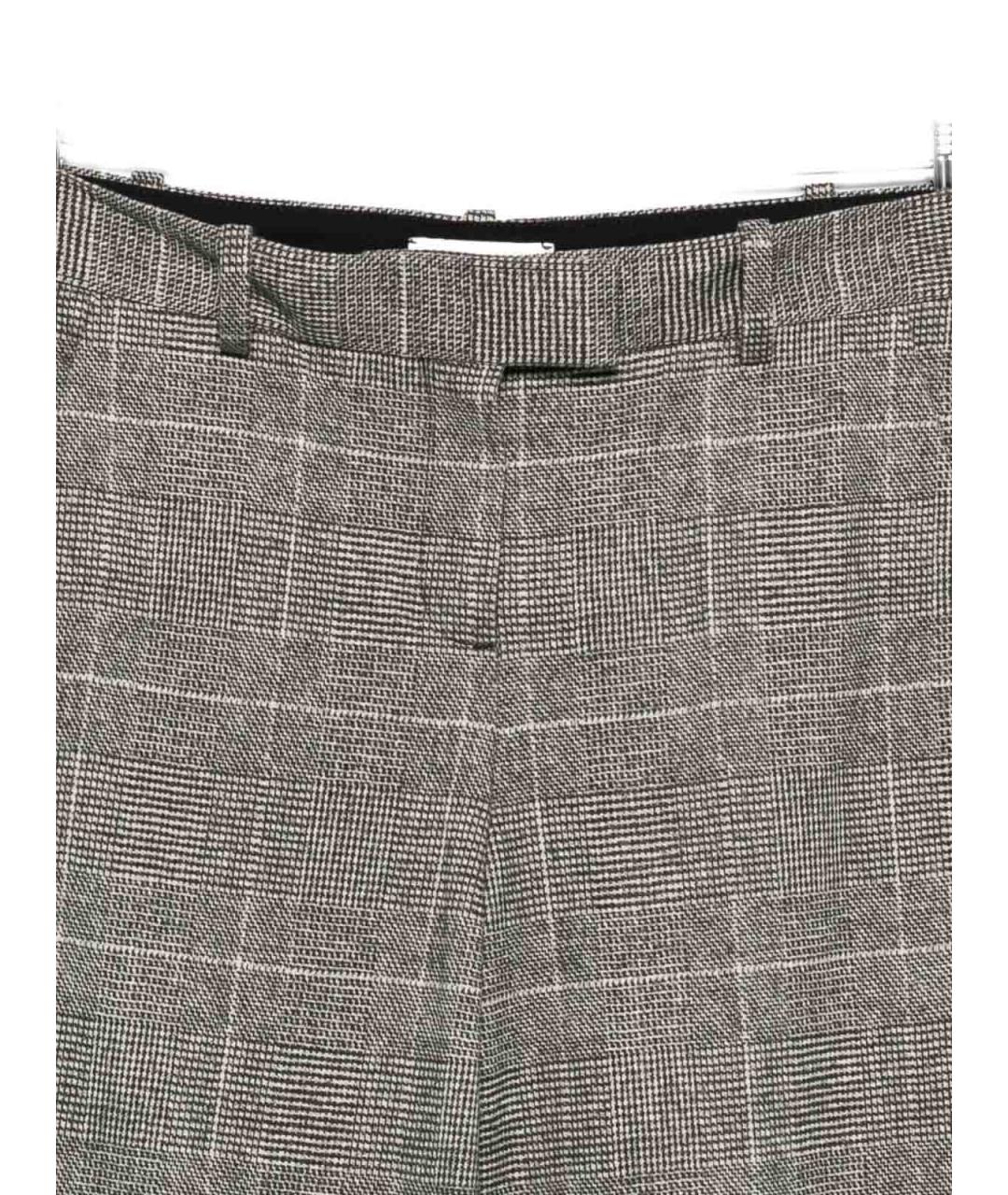 CIRCOLO 1901 Черные хлопковые брюки широкие, фото 3