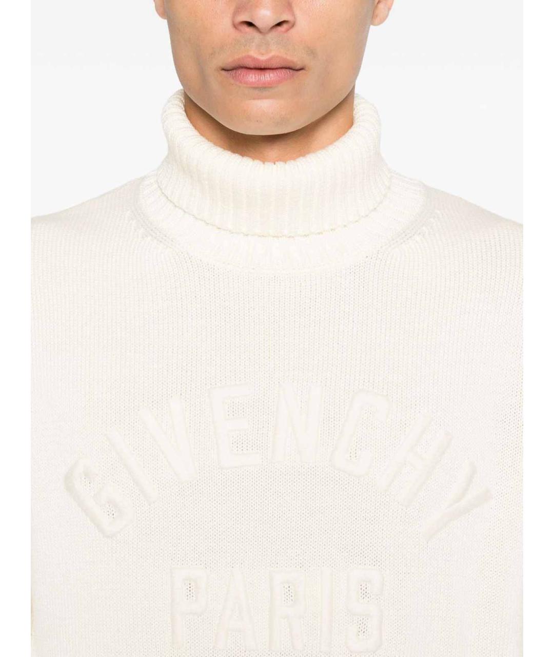 GIVENCHY Белый хлопковый джемпер / свитер, фото 3