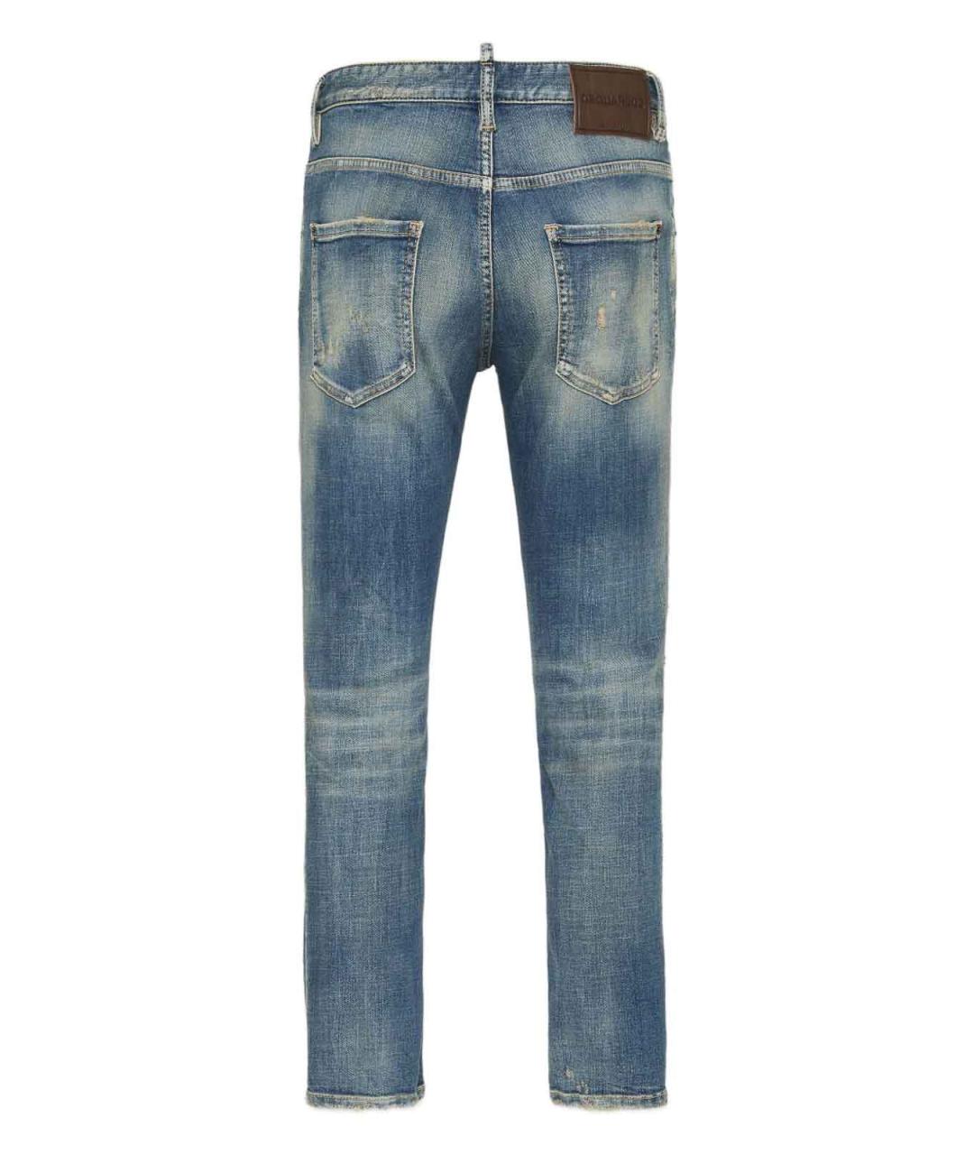 DSQUARED2 Синие хлопковые джинсы, фото 2