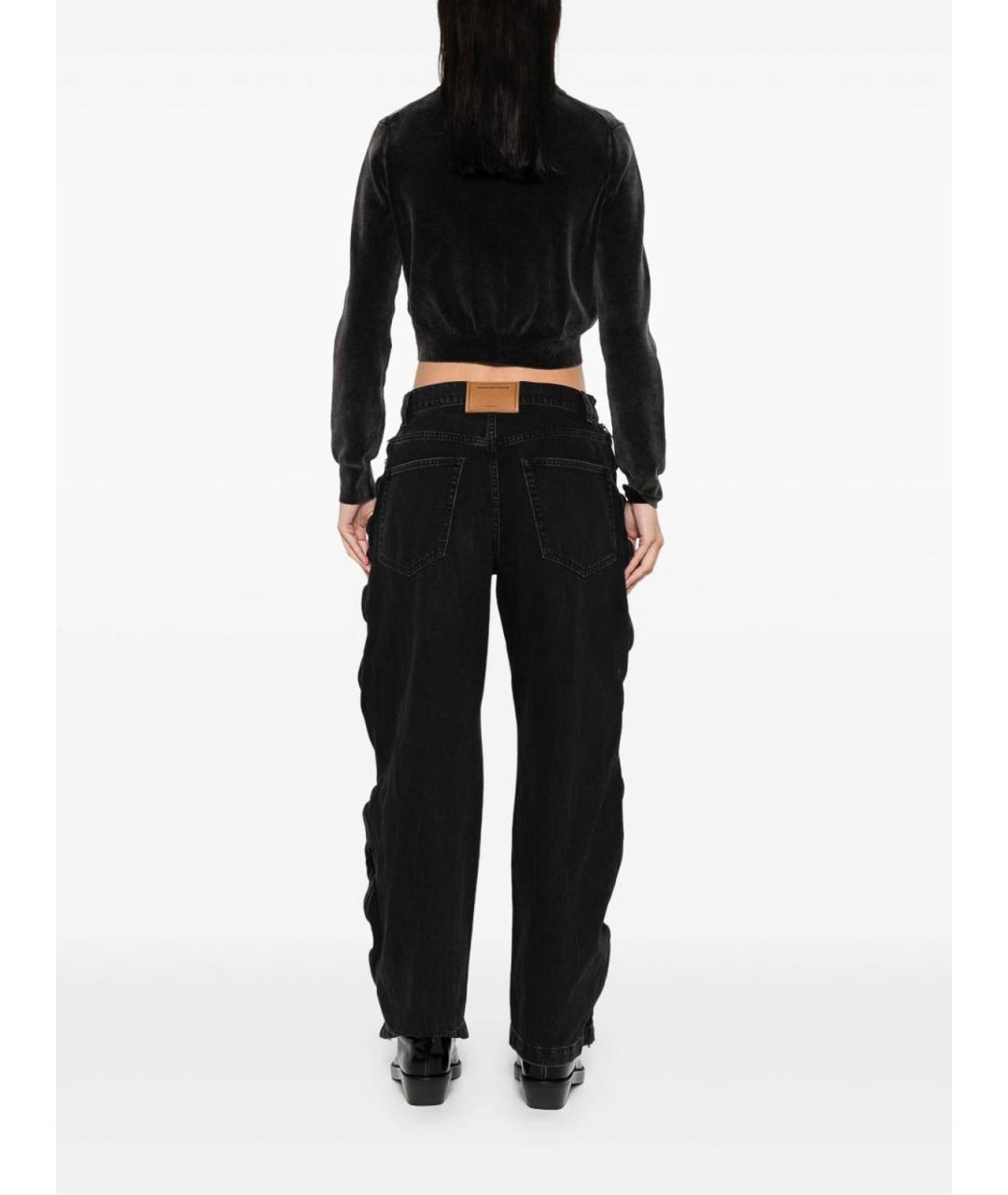 ALEXANDER WANG Черный хлопковый кардиган, фото 4