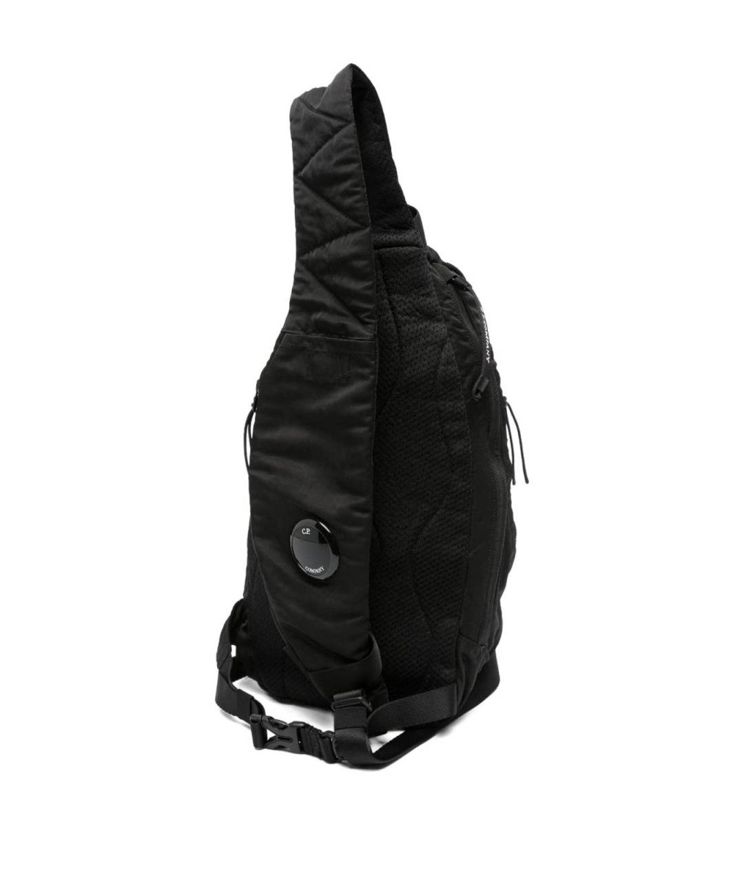 CP COMPANY Черная синтетическая сумка на плечо, фото 2