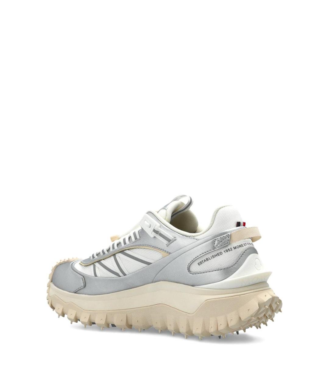 MONCLER Серебряные резиновые кроссовки, фото 2