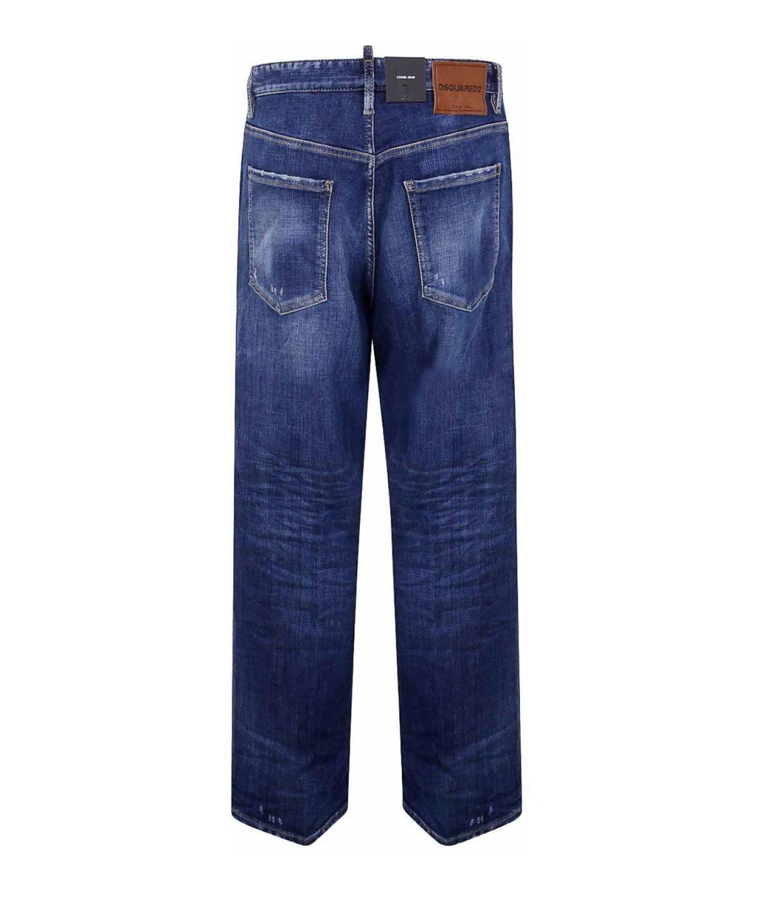 DSQUARED2 Синие хлопковые джинсы, фото 2