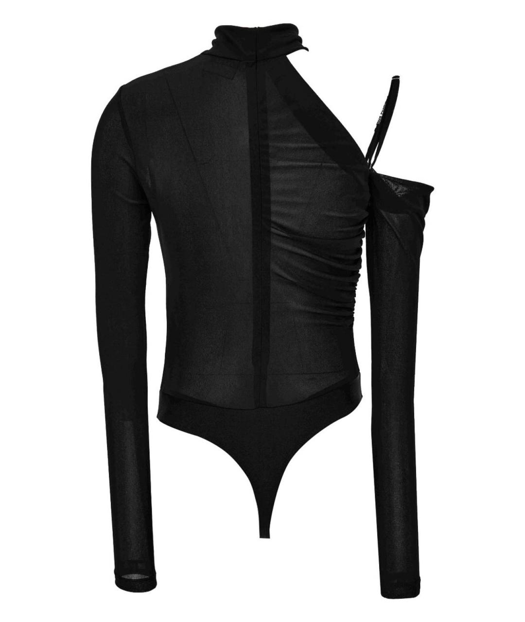 VERSACE JEANS COUTURE Черное полиэстеровое боди, фото 3