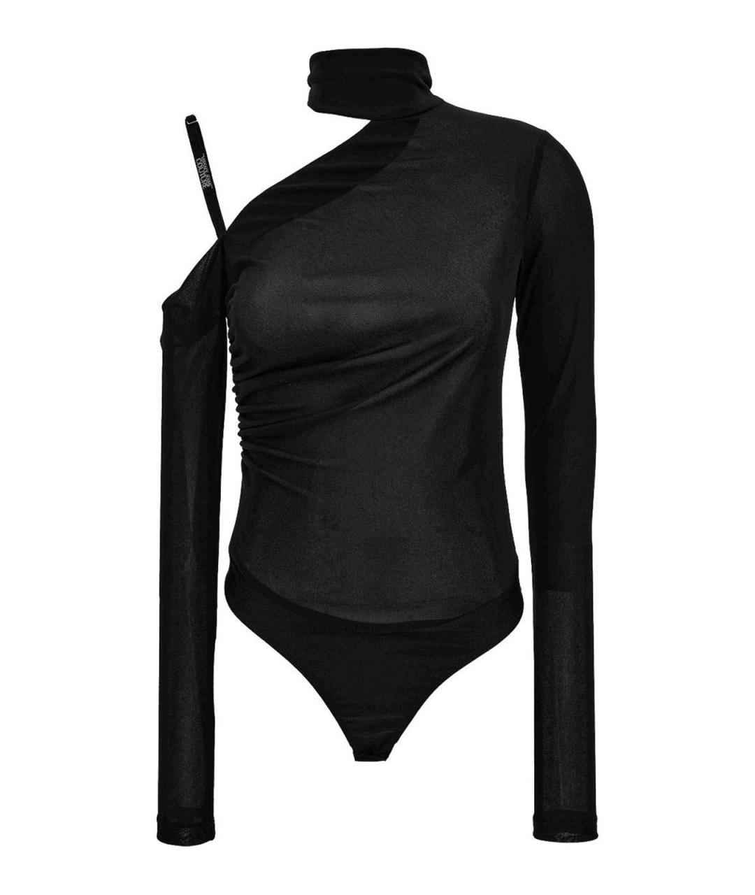 VERSACE JEANS COUTURE Черное полиэстеровое боди, фото 1