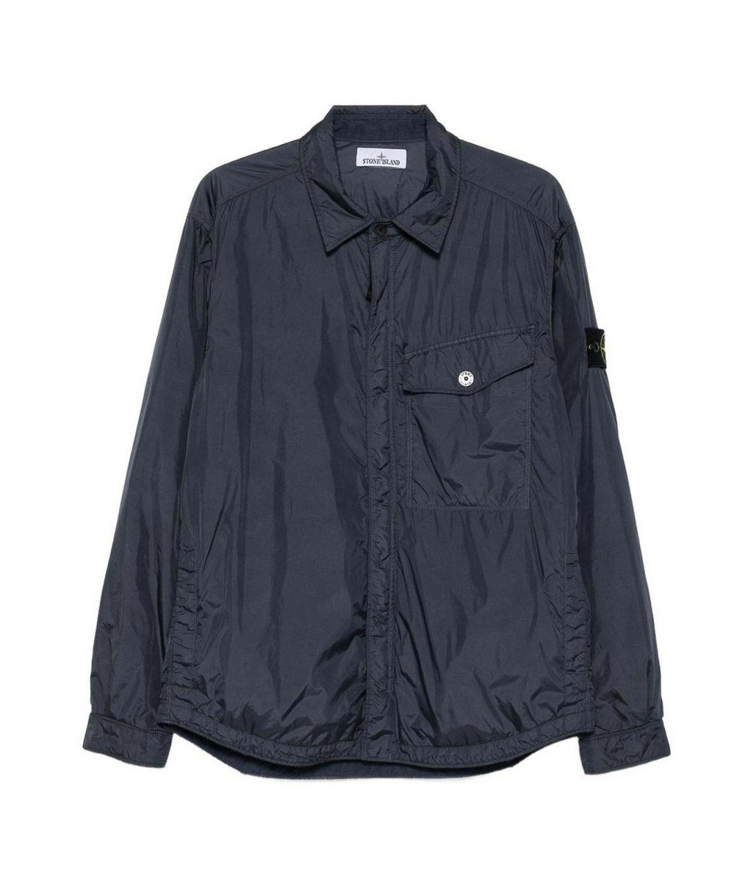 STONE ISLAND Синяя полиамидовая куртка, фото 1