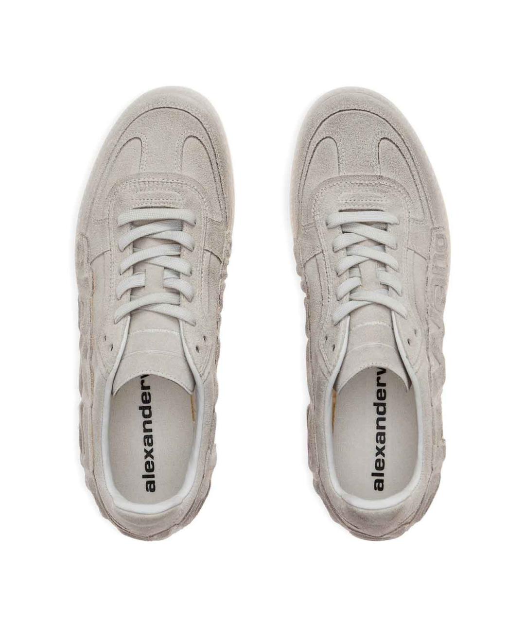 ALEXANDER WANG Бежевые кожаные кроссовки, фото 2