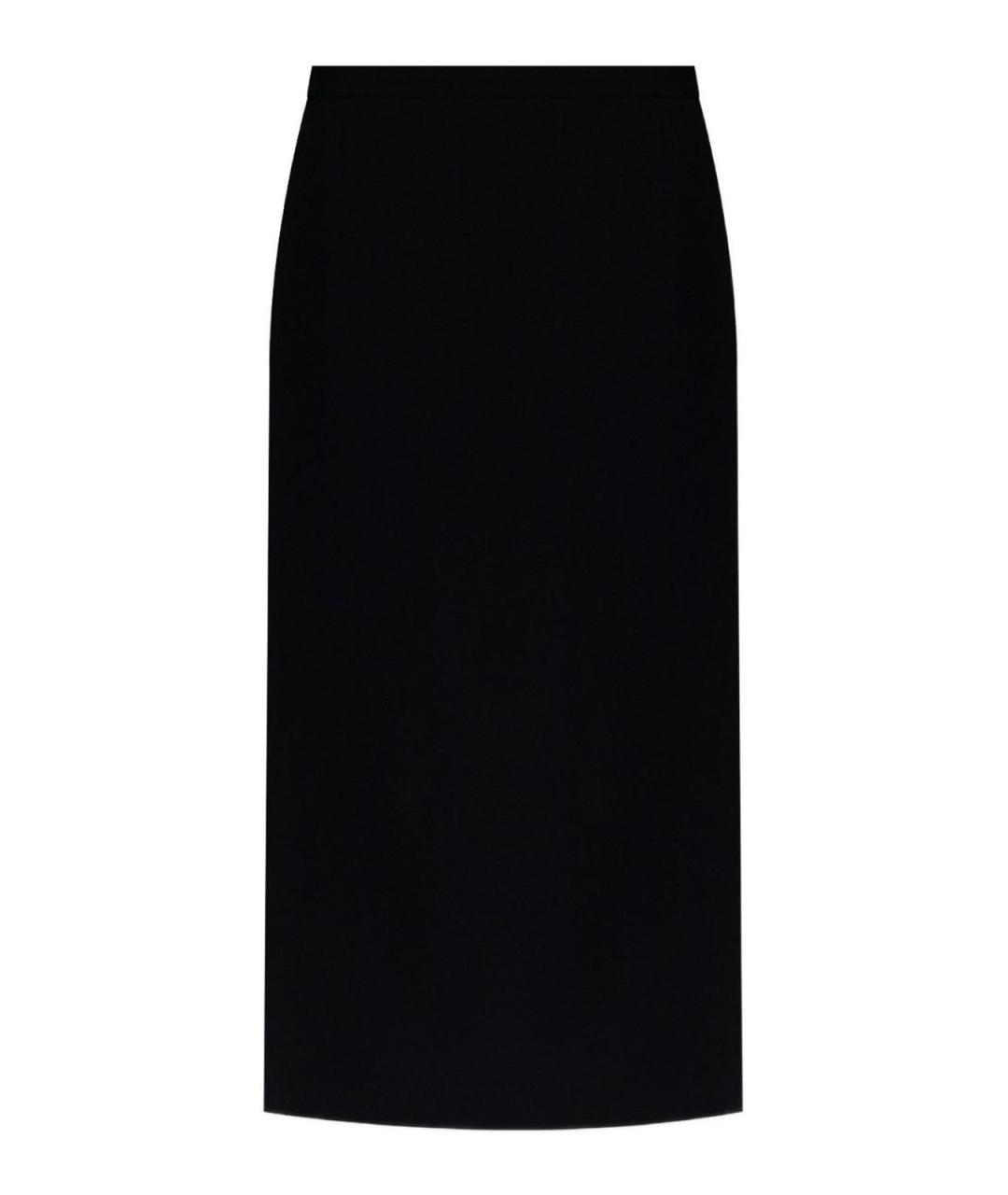 GIVENCHY Черная вискозная юбка миди, фото 1