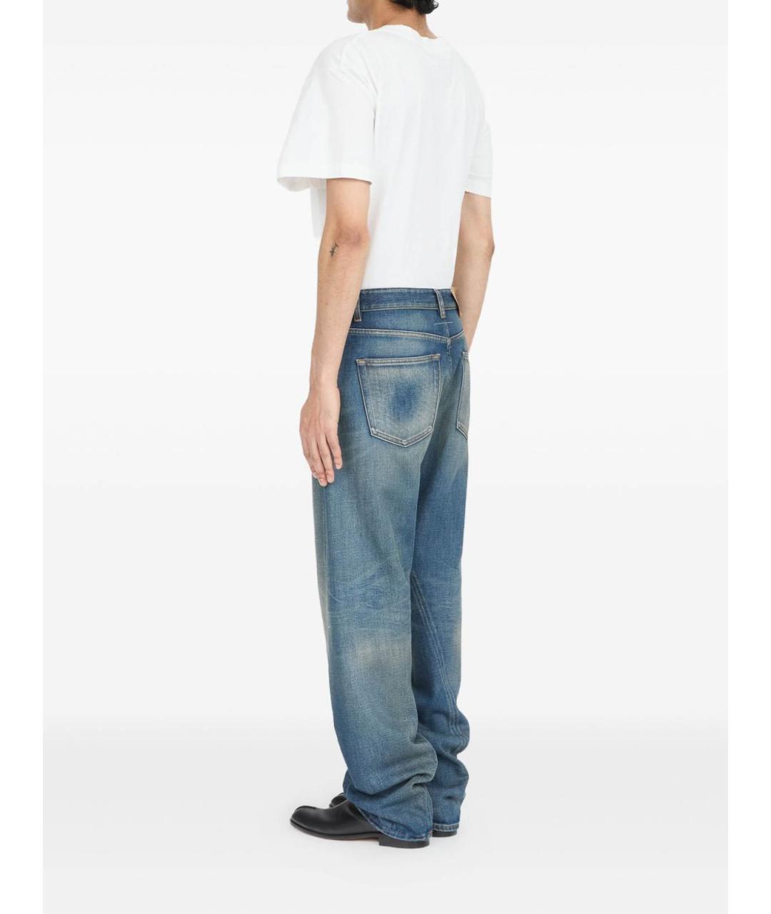 MM6 MAISON MARGIELA Синие хлопковые джинсы, фото 6