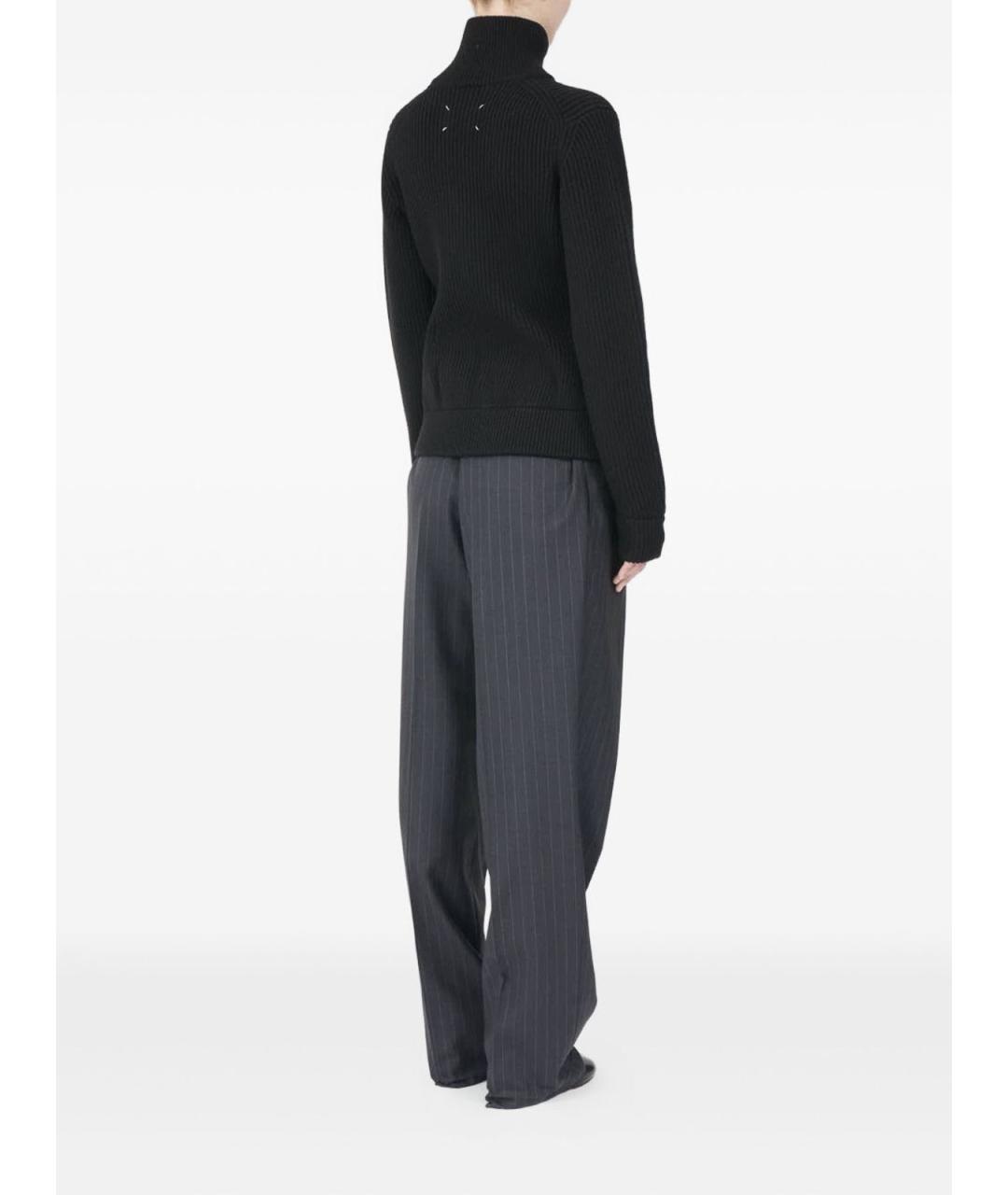 MAISON MARGIELA Черный шерстяной джемпер / свитер, фото 2