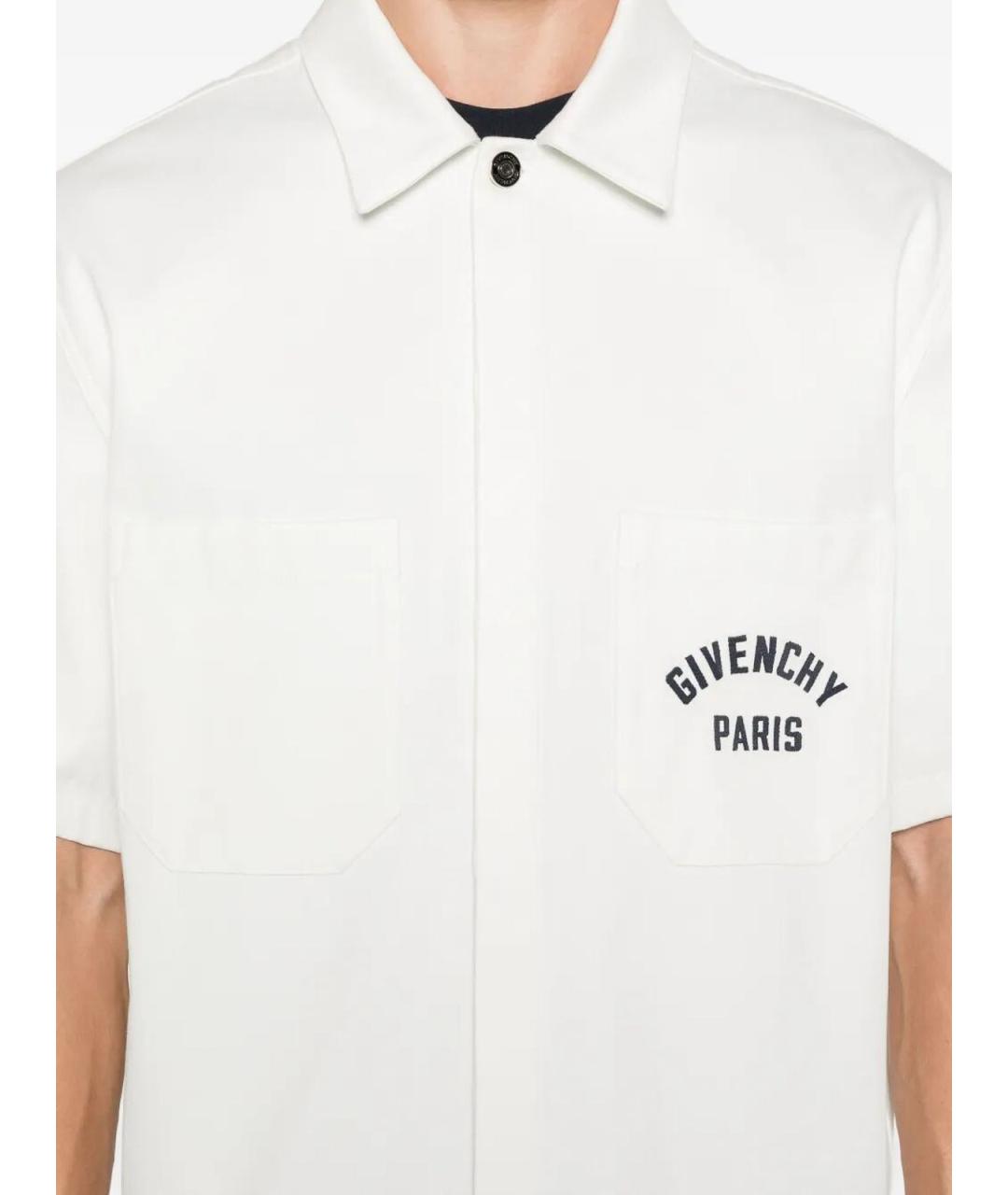 GIVENCHY Белая хлопковая кэжуал рубашка, фото 4