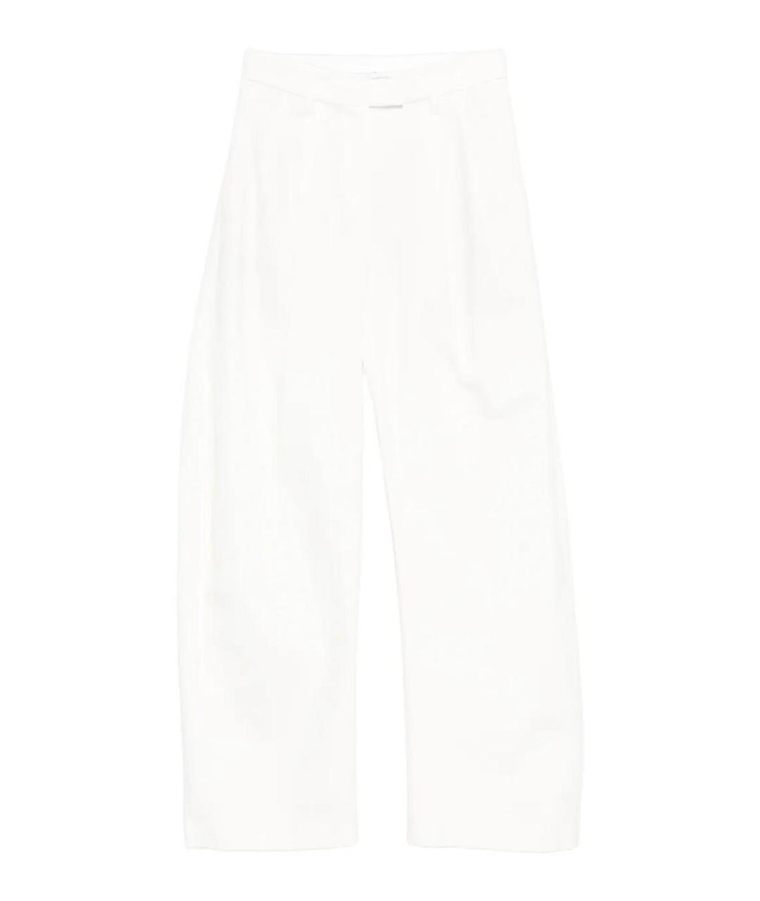 BRUNELLO CUCINELLI Белые хлопковые брюки широкие, фото 1
