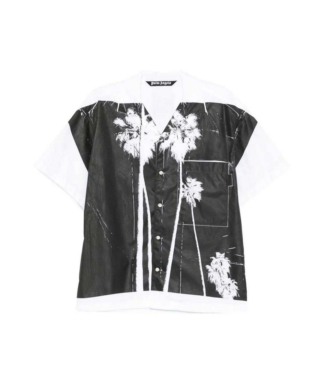 PALM ANGELS Белая хлопковая кэжуал рубашка, фото 1