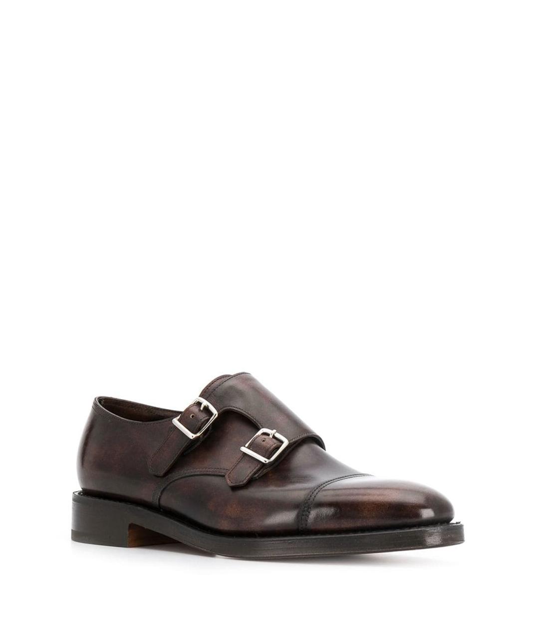JOHN LOBB Коричневые кожаные туфли, фото 2