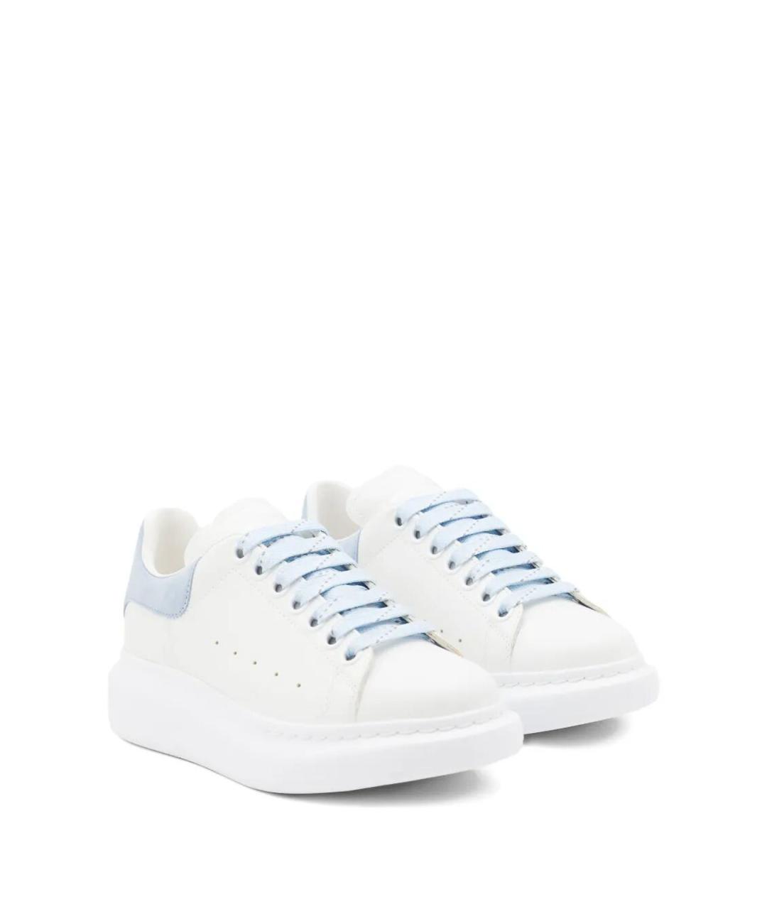 ALEXANDER MCQUEEN Белые кожаные кроссовки, фото 2