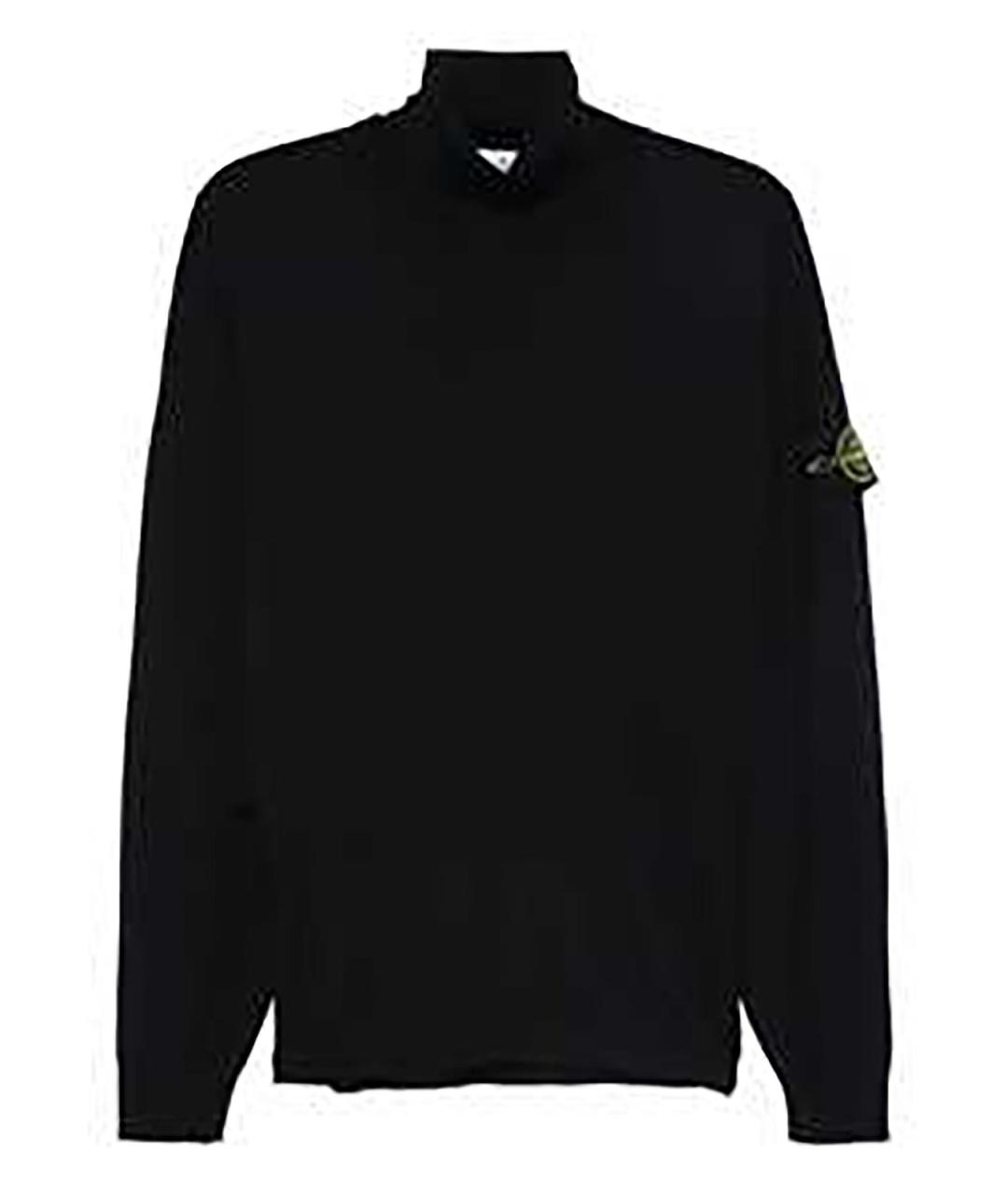 STONE ISLAND Синяя шерстяная водолазка, фото 1