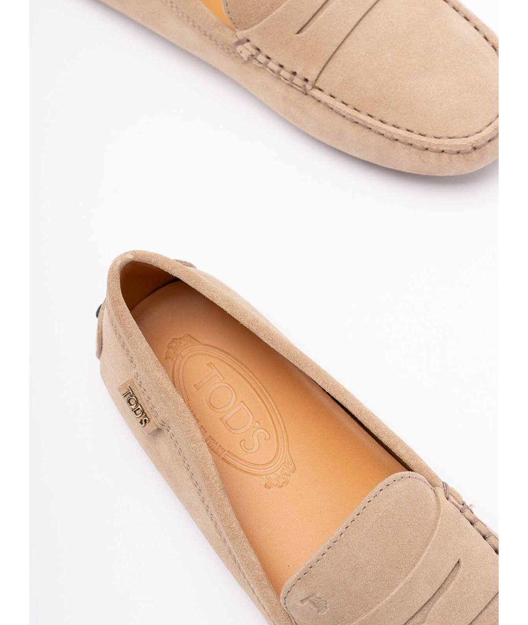 TOD'S Коричневые замшевые туфли, фото 5