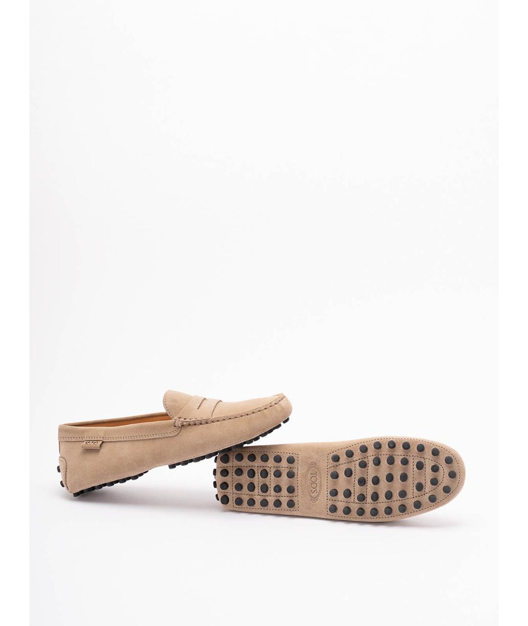 TOD'S Коричневые замшевые туфли, фото 4