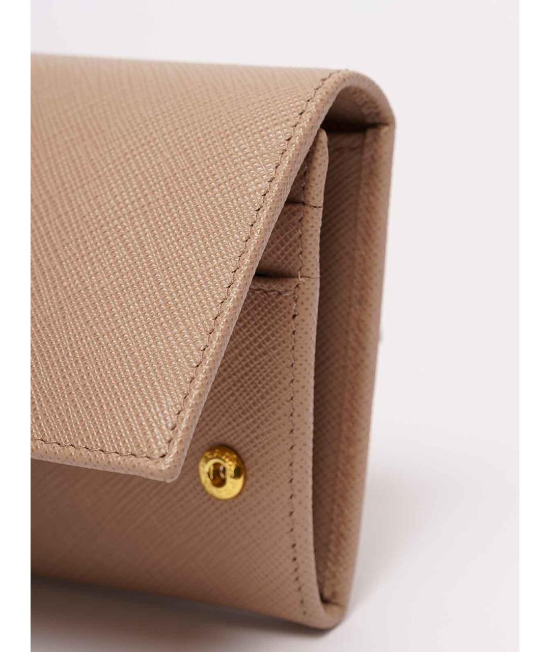 PRADA Розовый кожаный кошелек, фото 4