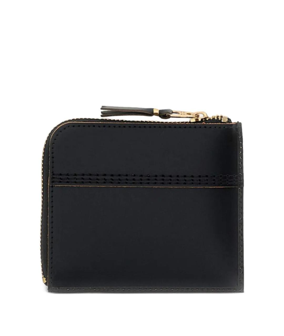 COMME DES GARÇONS WALLET Черный кожаный кошелек, фото 2
