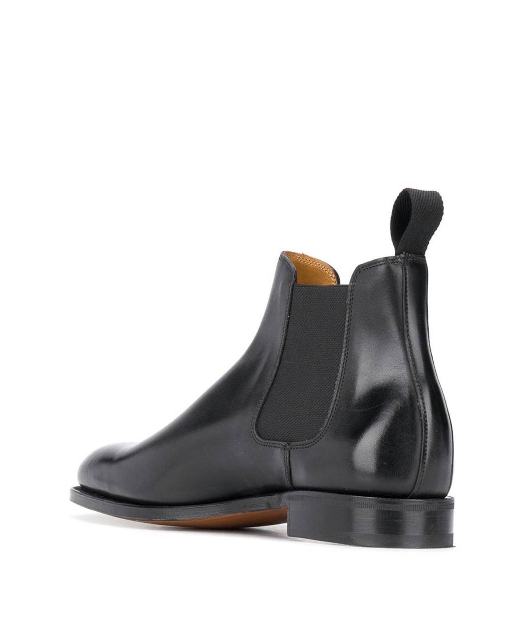 JOHN LOBB Черные кожаные высокие ботинки, фото 3