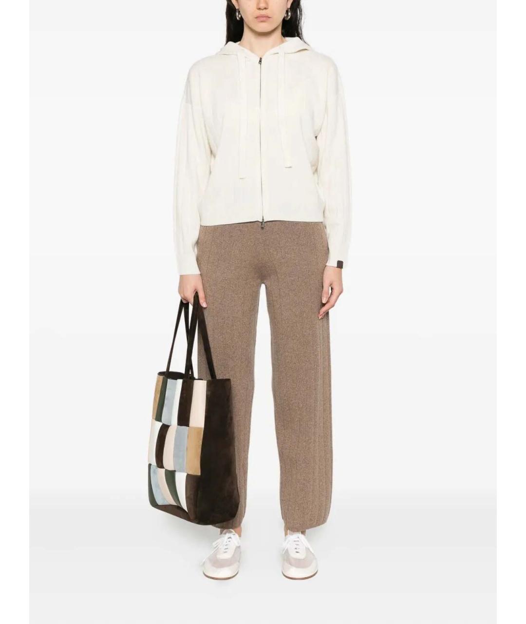 MAX MARA Белый кашемировый кардиган, фото 2