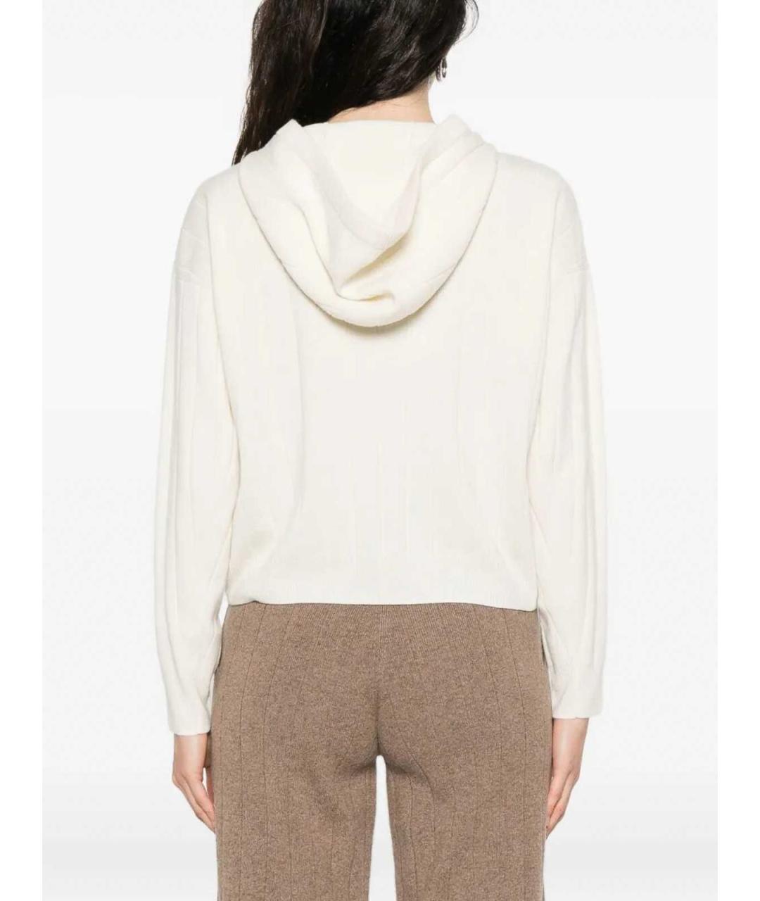 MAX MARA Белый кашемировый кардиган, фото 5