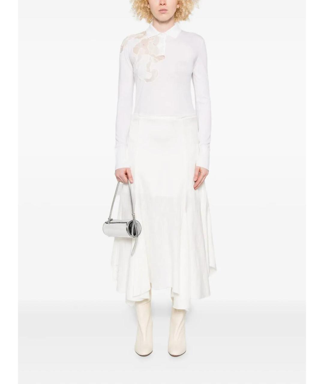 ERMANNO SCERVINO Белая шерстяная блузы, фото 2