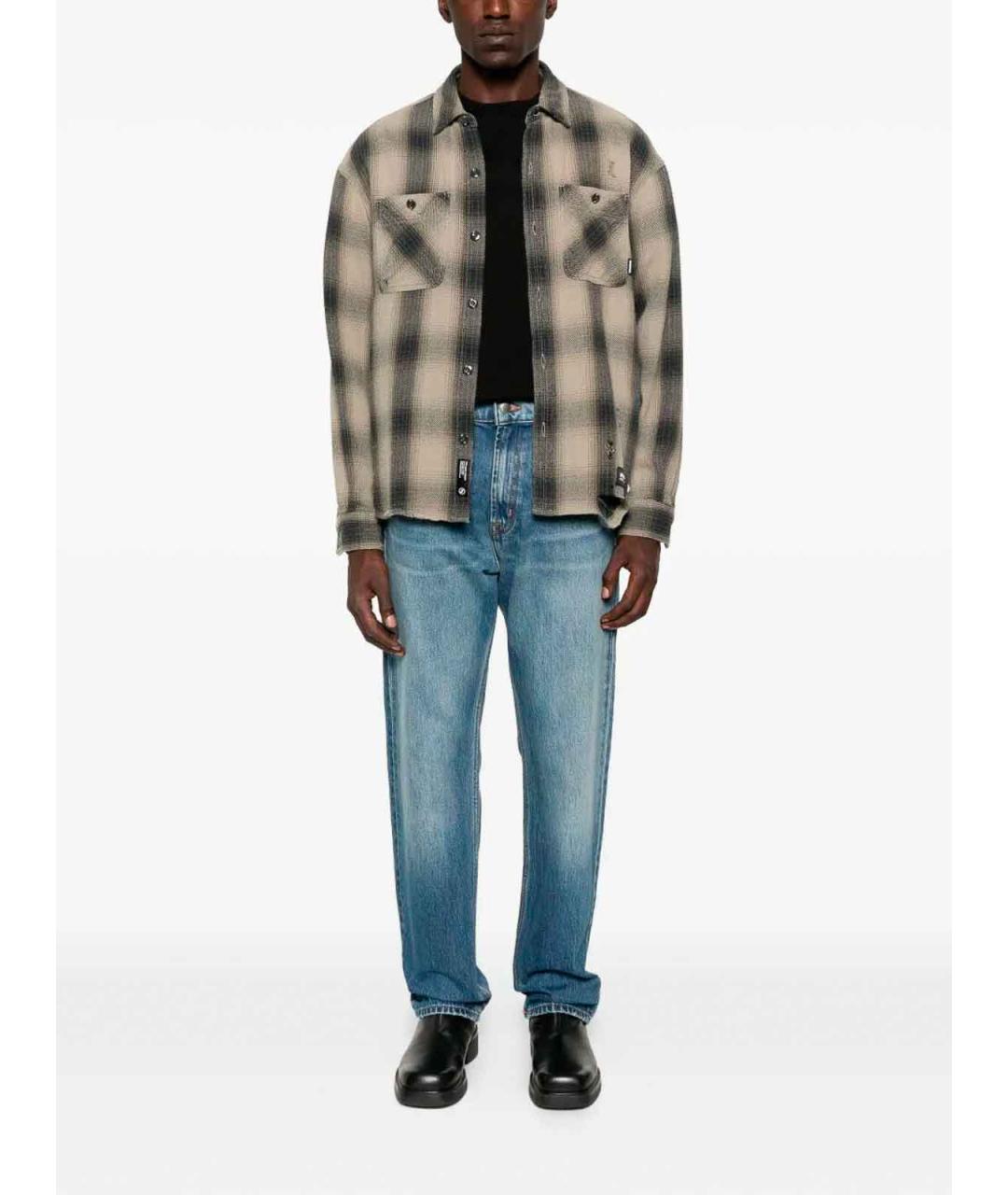 7 FOR ALL MANKIND Синие хлопковые джинсы, фото 2