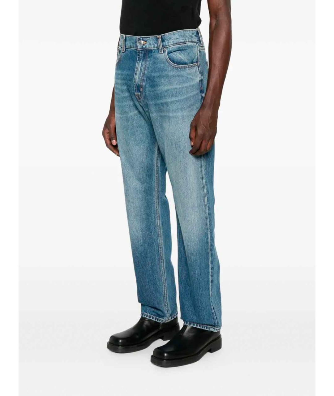 7 FOR ALL MANKIND Синие хлопковые джинсы, фото 3