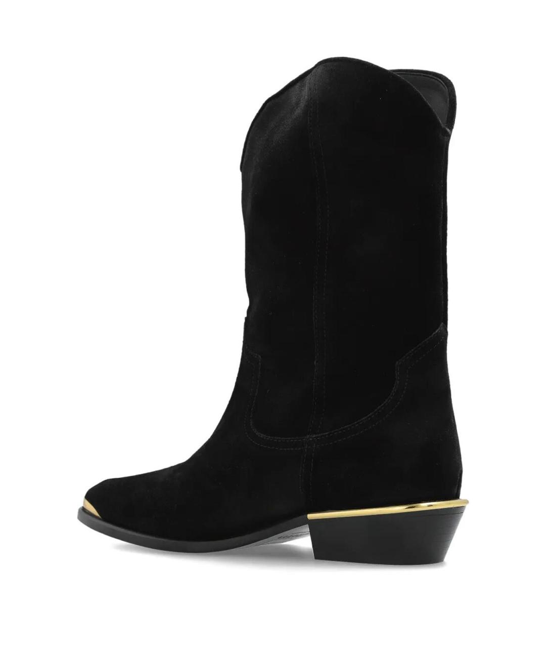 ISABEL MARANT Черные кожаные сапоги, фото 3