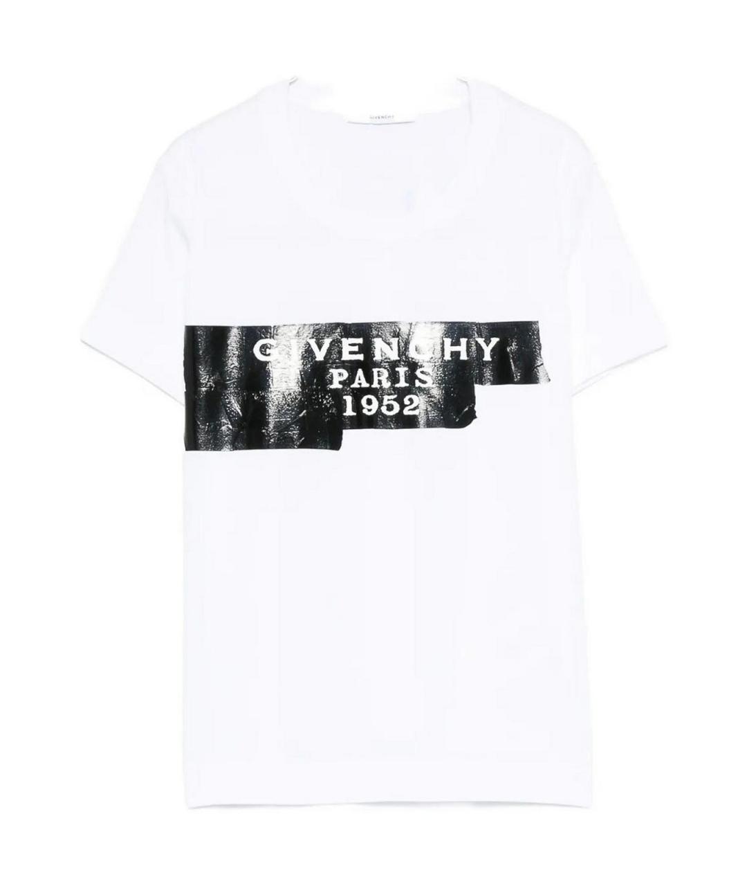 GIVENCHY Белая хлопковая футболка, фото 1