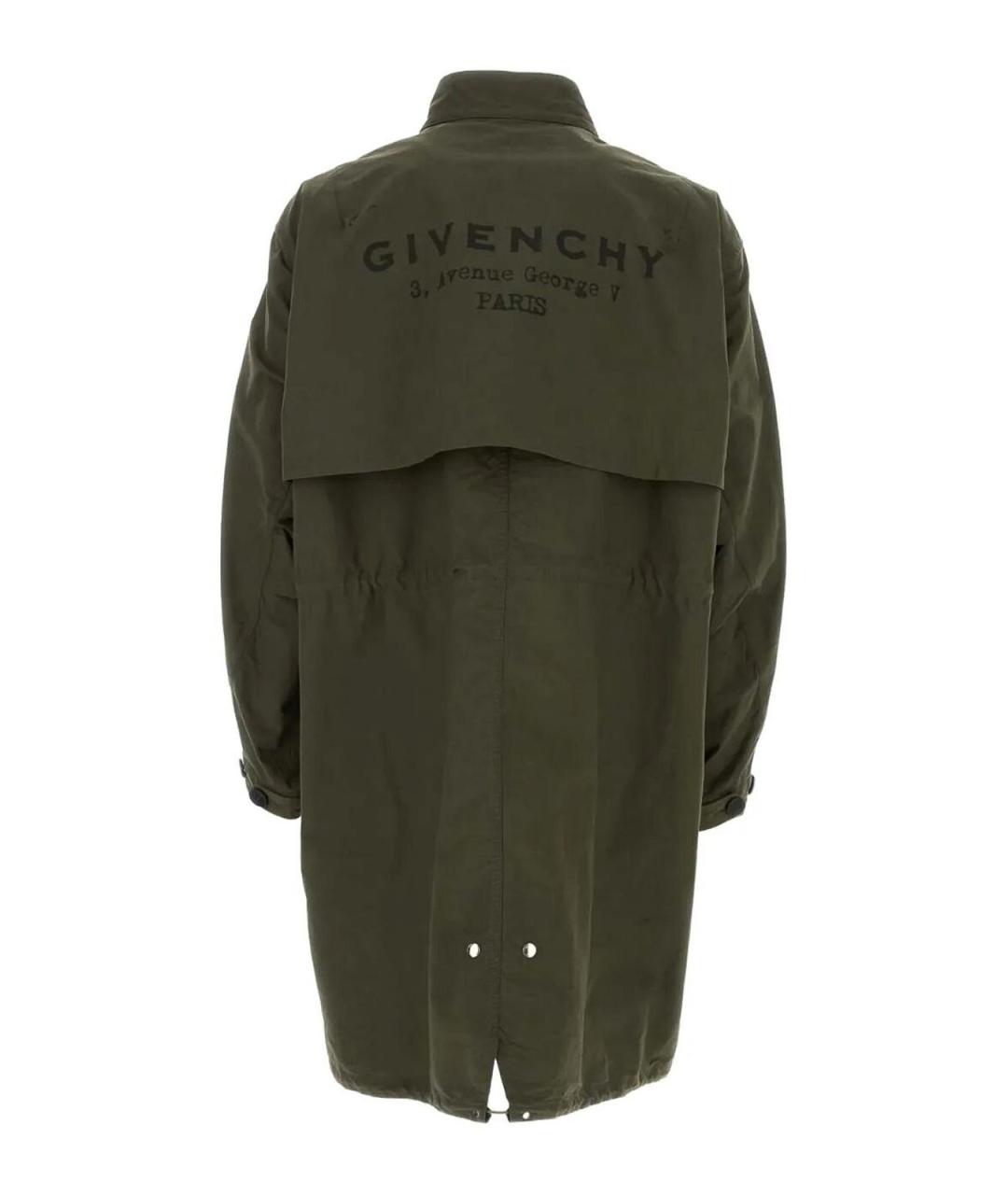 GIVENCHY Зеленая хлопковая парка, фото 2