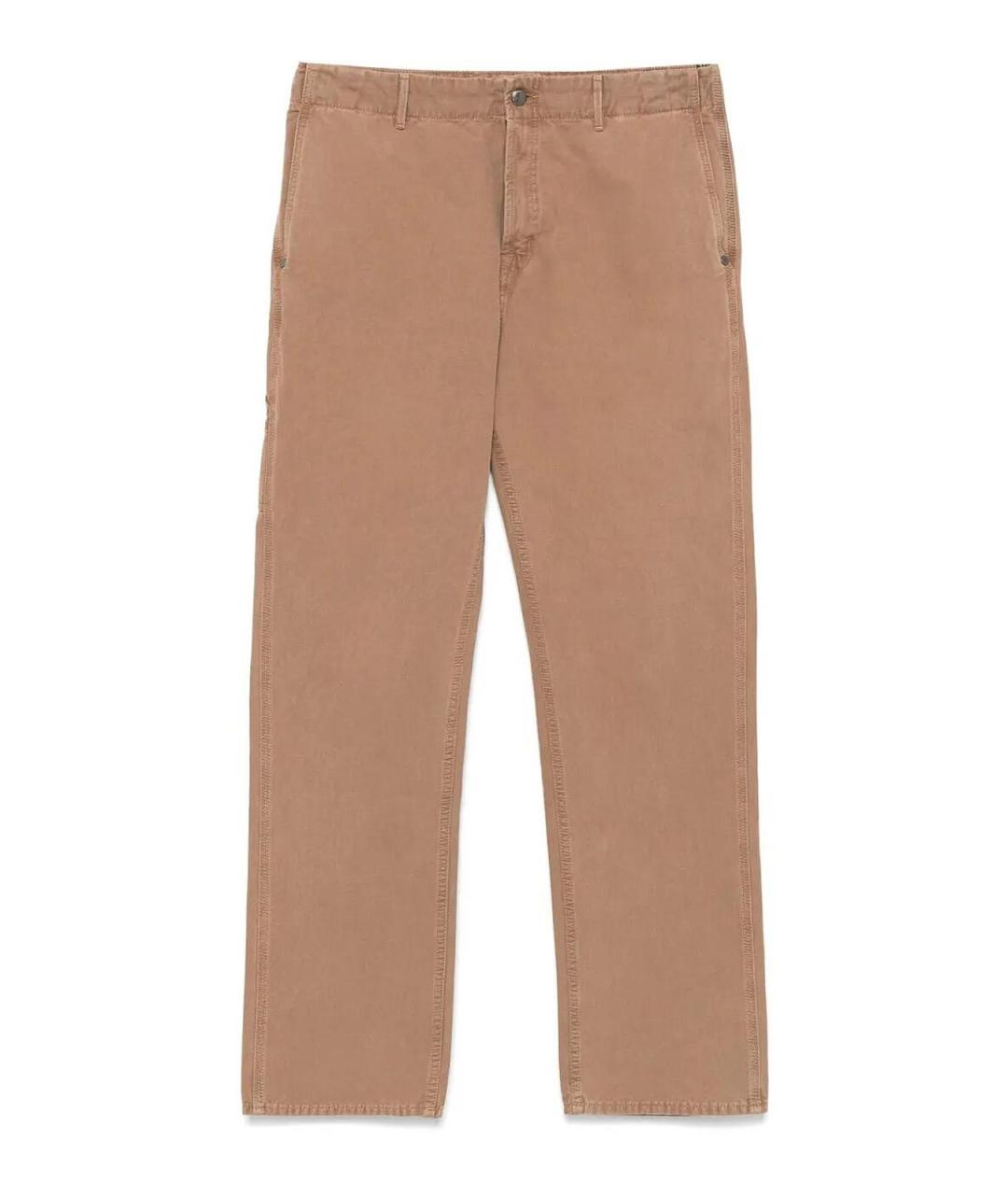 7 FOR ALL MANKIND Бежевые хлопковые повседневные брюки, фото 1