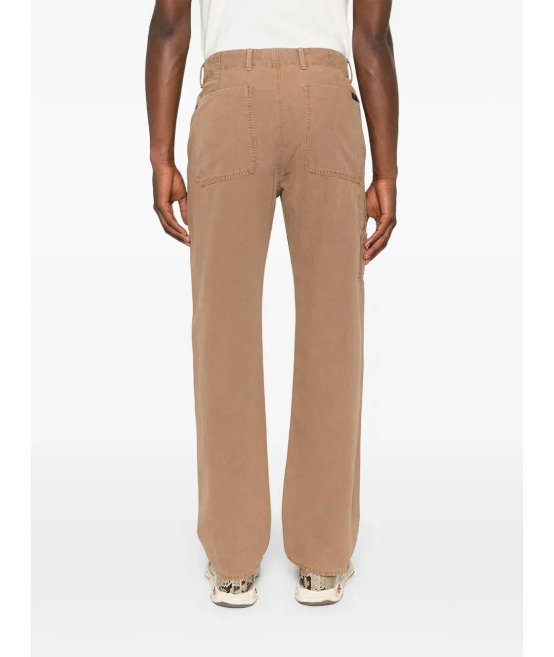 7 FOR ALL MANKIND Бежевые хлопковые повседневные брюки, фото 5