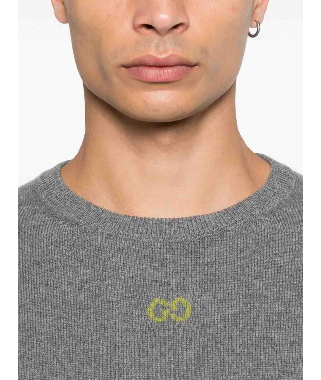 GUCCI Серый кашемировый джемпер / свитер, фото 5