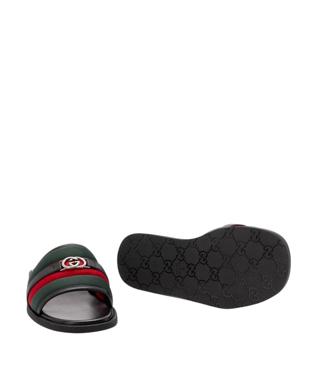 GUCCI Черные сандалии, фото 4