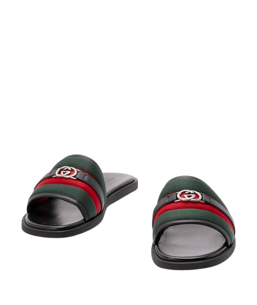 GUCCI Черные сандалии, фото 2