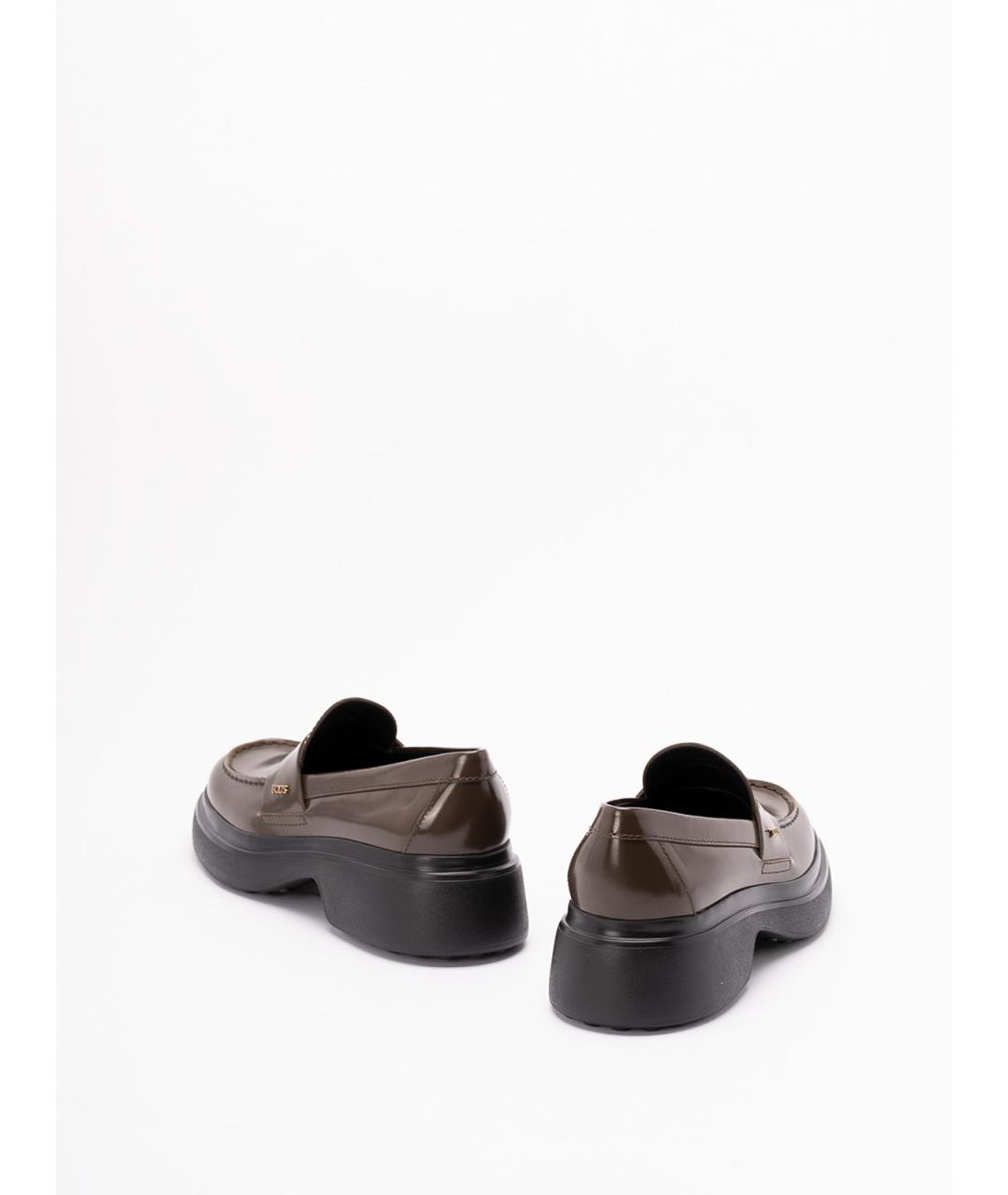 TOD'S Коричневые кожаные лоферы, фото 3