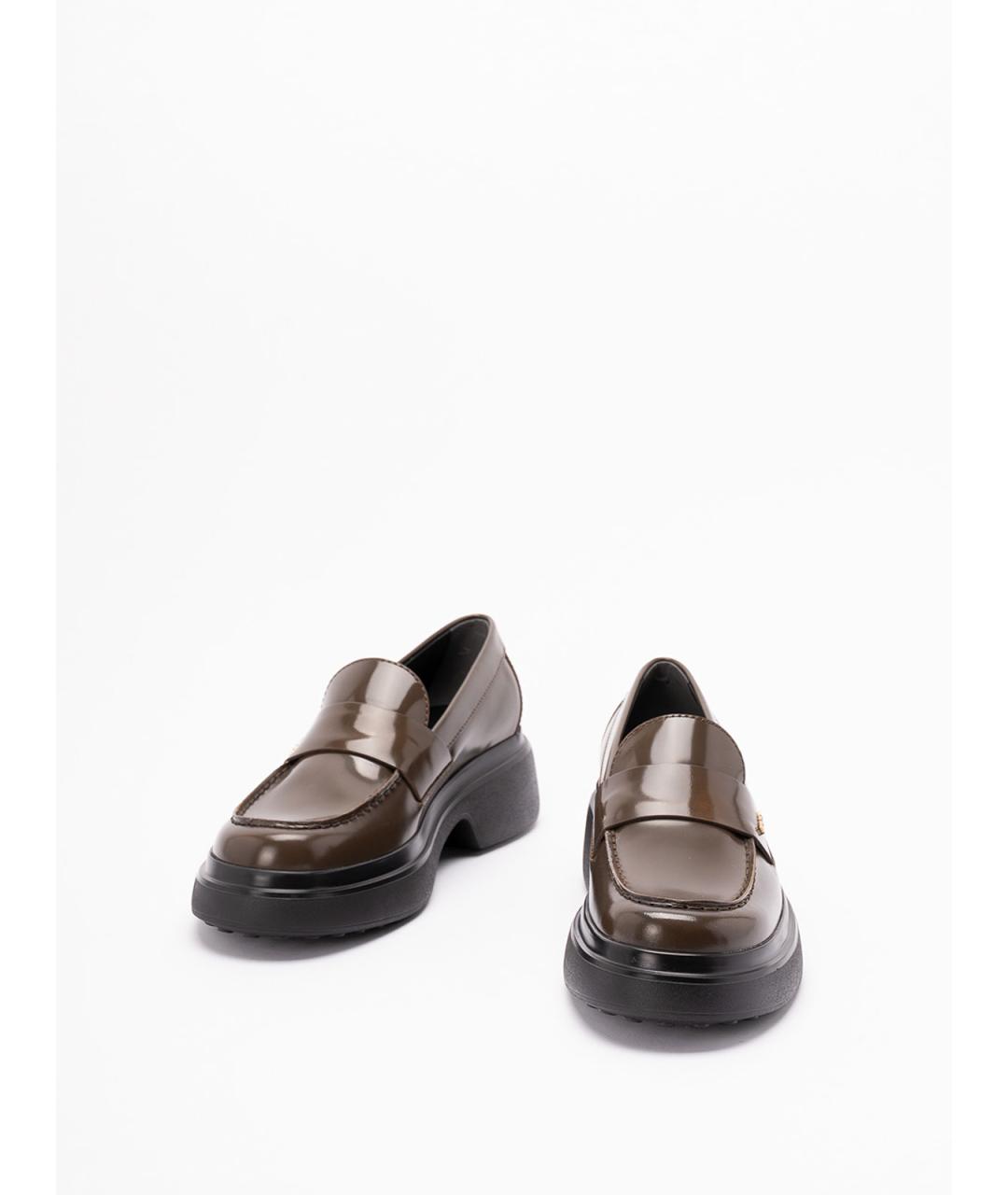 TOD'S Коричневые кожаные лоферы, фото 2