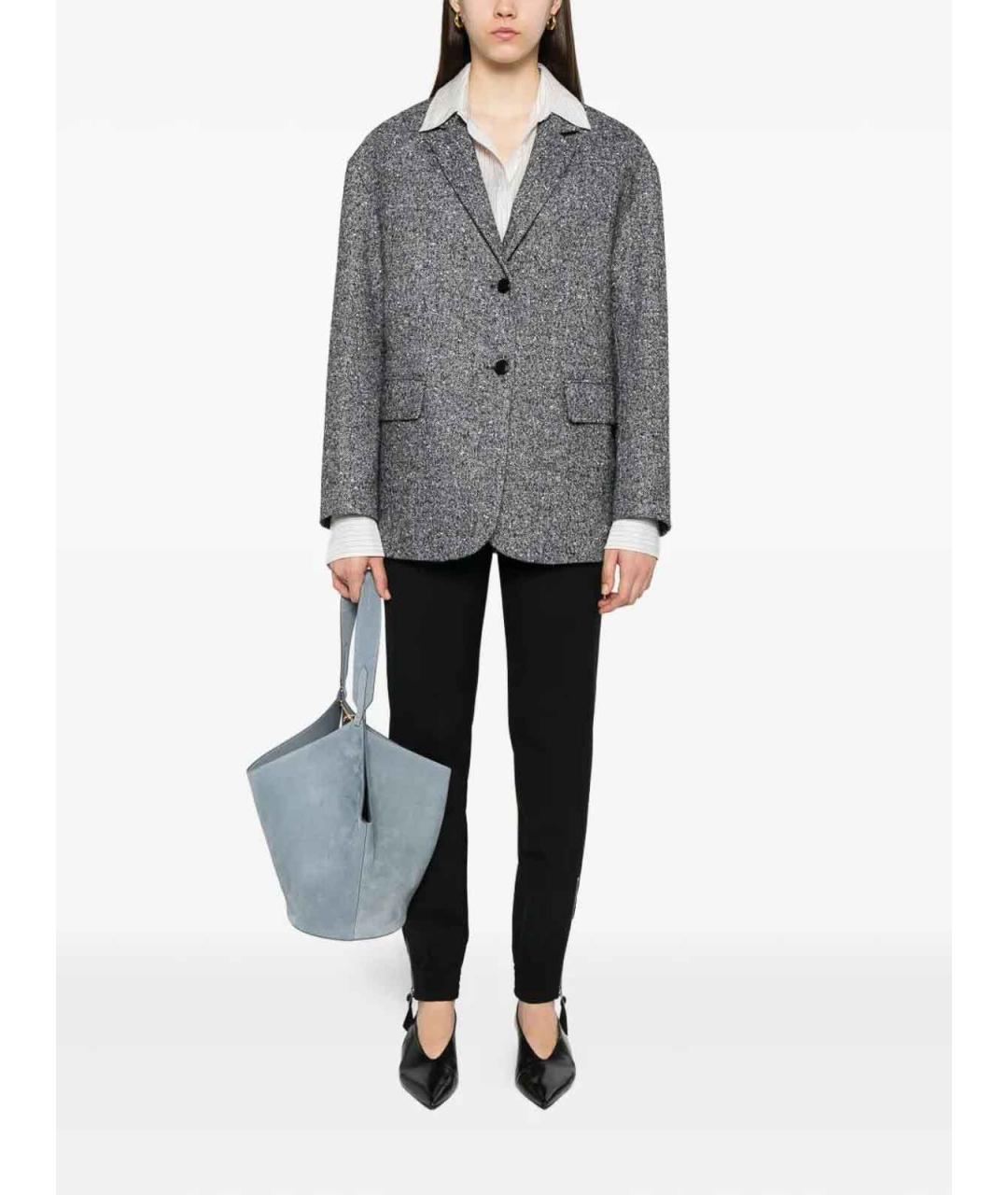 ERMANNO SCERVINO Черные шерстяные спортивные брюки и шорты, фото 2