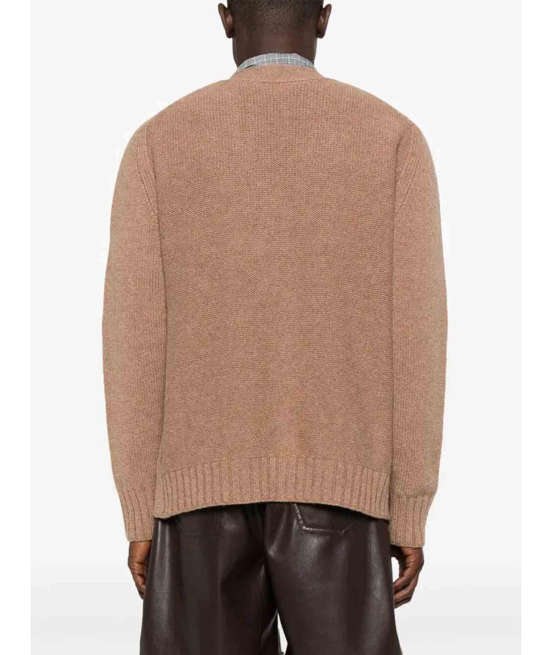 BOTTEGA VENETA Бежевый шерстяной кардиган, фото 4